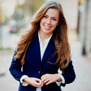 J. Crew Navy Blue Preppy Suiting Cotton Blazer
Size 6